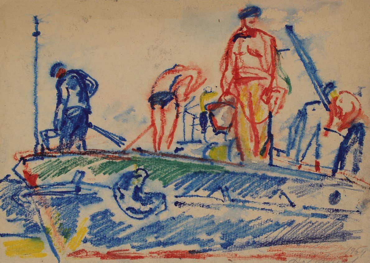 Cropped %d0%90%d0%bb%d0%b5%d0%ba%d1%81%d0%b5%d0%b5%d0%b2 %d0%90.%d0%95. %d0%9d%d0%b0 %d0%bf%d0%b0%d0%bb%d1%83%d0%b1%d0%b5. 1964. %d0%91%d1%83%d0%bc%d0%b0%d0%b3%d0%b0  %d0%b0%d0%ba%d0%b2%d0%b0%d1%80%d0%b5%d0%bb%d1%8c. 28 8%d1%8540 5