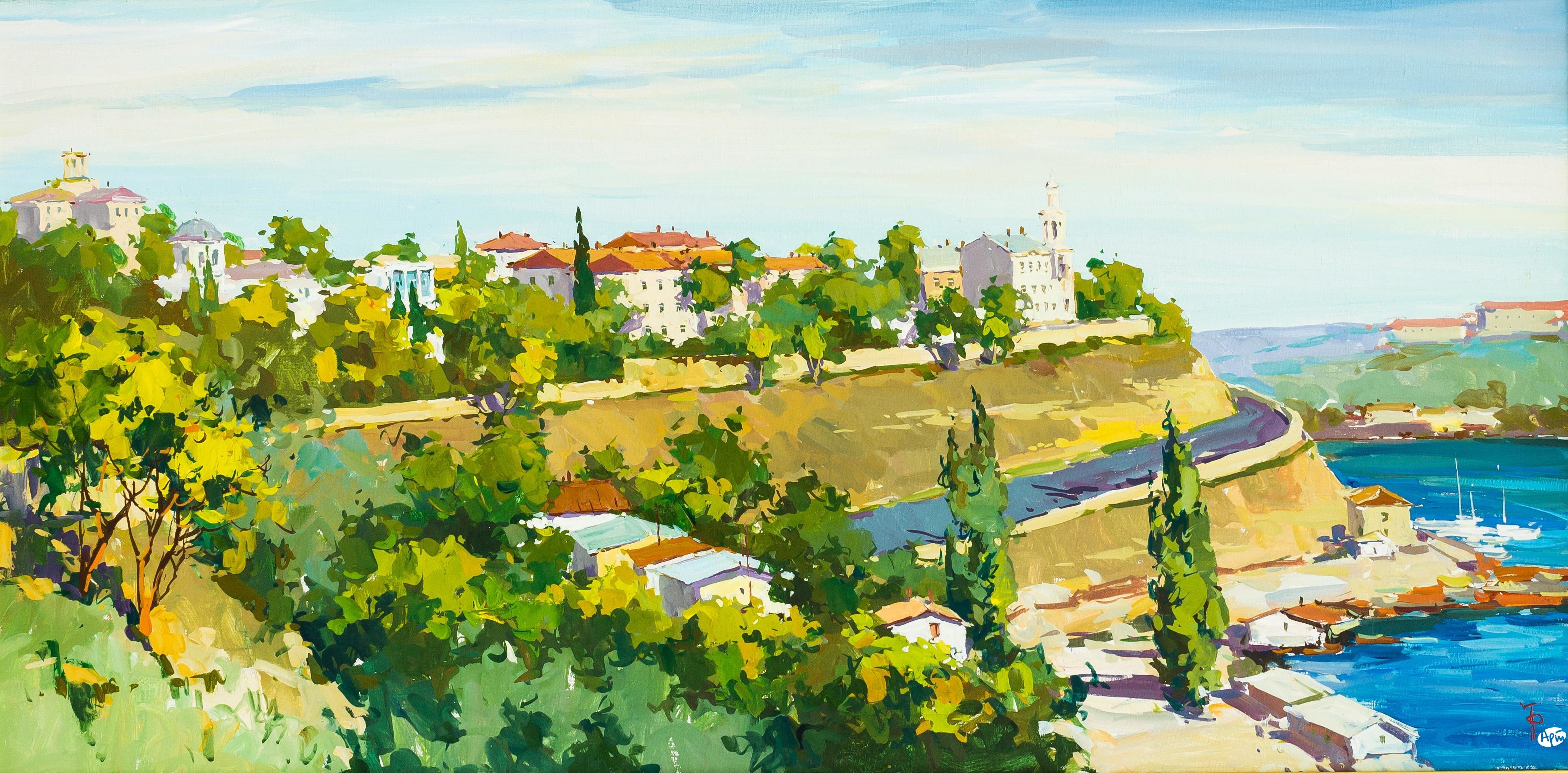 Севастополь панорама акварель